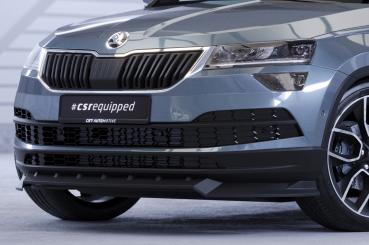 CSR Frontspoiler | Cup-Spoilerlippe mit ABE für Skoda Karoq CSL495-S strukturiert schwarz matt (keine Lackierung erforderlich)