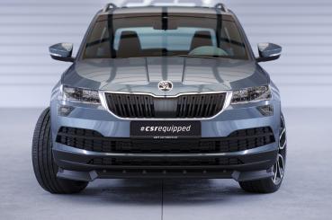 CSR Frontspoiler | Cup-Spoilerlippe mit ABE für Skoda Karoq CSL495-S strukturiert schwarz matt (keine Lackierung erforderlich)
