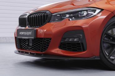 CSR Frontspoiler | Cup-Spoilerlippe mit ABE für BMW 3er (G20 / G21) CSL496-C Carbon Look Hochglanz (keine Lackierung erforderlich)