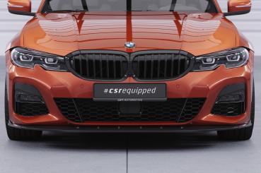 CSR Frontspoiler | Cup-Spoilerlippe mit ABE für BMW 3er (G20 / G21) CSL496-C Carbon Look Hochglanz (keine Lackierung erforderlich)