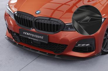 CSR Frontspoiler | Cup-Spoilerlippe mit ABE für BMW 3er (G20 / G21) CSL496-G Glossy schwarz Hochglanz (keine Lackierung erforderlich)