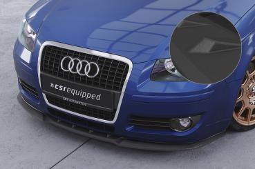 CSR Frontspoiler | Cup-Spoilerlippe mit ABE für Audi A3 (8P/8PA) CSL497-S strukturiert schwarz matt (keine Lackierung erforderlich)