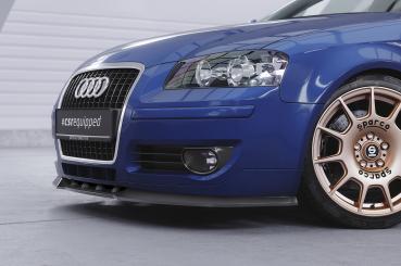 CSR Frontspoiler | Cup-Spoilerlippe mit ABE für Audi A3 (8P/8PA) CSL497-C Carbon Look Hochglanz (keine Lackierung erforderlich)