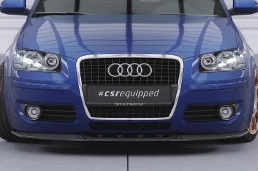 CSR Frontspoiler | Cup-Spoilerlippe mit ABE für Audi A3 (8P/8PA) CSL497-C Carbon Look Hochglanz (keine Lackierung erforderlich)