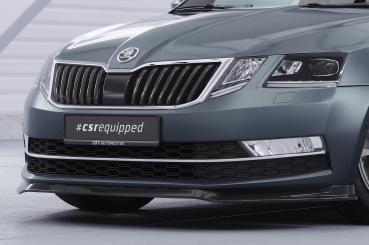 CSR Frontspoiler | Cup-Spoilerlippe mit ABE für Skoda Octavia 3 (Typ 5E) CSL499-C Carbon Look Hochglanz (keine Lackierung erforderlich)