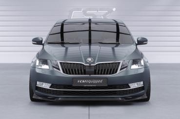 CSR Frontspoiler | Cup-Spoilerlippe mit ABE für Skoda Octavia 3 (Typ 5E) CSL499-C Carbon Look Hochglanz (keine Lackierung erforderlich)