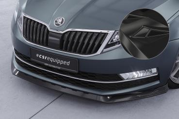 CSR Frontspoiler | Cup-Spoilerlippe mit ABE für Skoda Octavia 3 (Typ 5E) CSL499-G Glossy schwarz Hochglanz (keine Lackierung erforderlich)