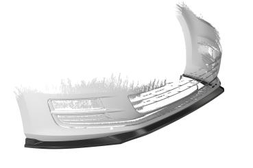 CSR Frontspoiler | Cup-Spoilerlippe mit ABE für VW Golf 7 CSL500-G Glossy schwarz Hochglanz (keine Lackierung erforderlich)