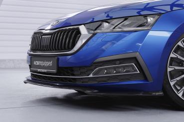 CSR Frontspoiler | Cup-Spoilerlippe mit ABE für Skoda Octavia 4 CSL501-G Glossy schwarz Hochglanz (keine Lackierung erforderlich)