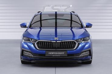 CSR Frontspoiler | Cup-Spoilerlippe mit ABE für Skoda Octavia 4 CSL501-G Glossy schwarz Hochglanz (keine Lackierung erforderlich)