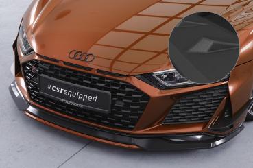 CSR Frontspoiler | Cup-Spoilerlippe mit ABE für Audi R8 (Typ 4S) CSL502-S strukturiert schwarz matt (keine Lackierung erforderlich)