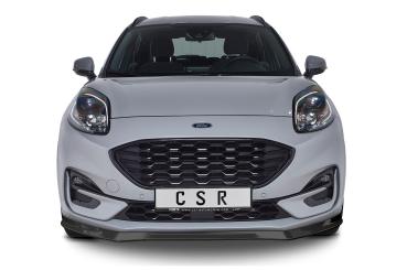 CSR Frontspoiler | Cup-Spoilerlippe mit ABE für Ford Puma ST-Line CSL504-S strukturiert schwarz matt (keine Lackierung erforderlich)