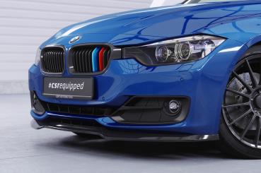 CSR Frontspoiler | Cup-Spoilerlippe mit ABE für BMW 3er (F30 / F31) CSL506-G Glossy schwarz Hochglanz (keine Lackierung erforderlich)