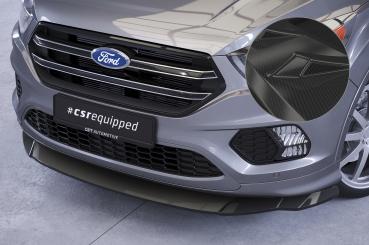 CSR Frontspoiler | Cup-Spoilerlippe mit ABE für Ford Kuga 2 CSL507-C Carbon Look Hochglanz (keine Lackierung erforderlich)