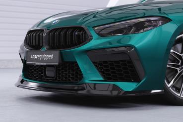 CSR Frontspoiler | Cup-Spoilerlippe mit ABE für BMW M8 Competition (F91/F92/F93) CSL508-S strukturiert schwarz matt (keine Lackierung erforderlich)