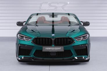 CSR Frontspoiler | Cup-Spoilerlippe mit ABE für BMW M8 Competition (F91/F92/F93) CSL508-S strukturiert schwarz matt (keine Lackierung erforderlich)