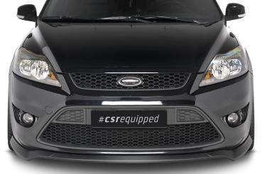 CSR Frontspoiler | Cup-Spoilerlippe mit ABE für Ford Focus MK2 ST CSL509-G Glossy schwarz Hochglanz (keine Lackierung erforderlich)