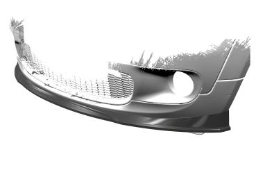 CSR Frontspoiler | Cup-Spoilerlippe mit ABE für Mini Cooper S  R56 CSL512-G Glossy schwarz Hochglanz (keine Lackierung erforderlich)