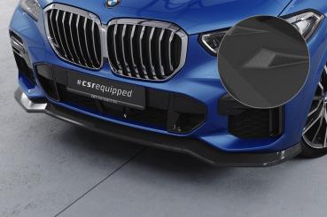 CSR Frontspoiler | Cup-Spoilerlippe mit ABE für BMW X5 (G05) M-Paket CSL513-S strukturiert schwarz matt (keine Lackierung erforderlich)