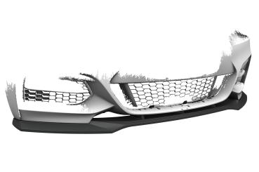 CSR Frontspoiler | Cup-Spoilerlippe mit ABE für BMW 2er (F22/F23) M-Paket CSL514-S strukturiert schwarz matt (keine Lackierung erforderlich)