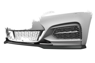 CSR Frontspoiler | Cup-Spoilerlippe mit ABE für BMW 2er (F22/F23) M-Paket CSL514-S strukturiert schwarz matt (keine Lackierung erforderlich)
