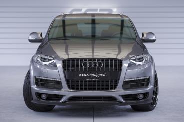 CSR Frontspoiler | Cup-Spoilerlippe mit ABE für Audi Q7 (4L) S-Line CSL515-G Glossy schwarz Hochglanz (keine Lackierung erforderlich)
