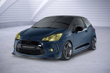 CSR Frontspoiler | Cup-Spoilerlippe mit ABE für Citroen DS3 CSL518-G Glossy schwarz Hochglanz (keine Lackierung erforderlich)