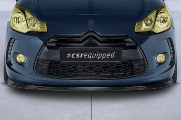 CSR Frontspoiler | Cup-Spoilerlippe mit ABE für Citroen DS3 CSL518-G Glossy schwarz Hochglanz (keine Lackierung erforderlich)