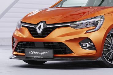 CSR Frontspoiler | Cup-Spoilerlippe mit ABE für Renault Clio V CSL520-G Glossy schwarz Hochglanz (keine Lackierung erforderlich)