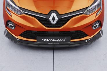 CSR Frontspoiler | Cup-Spoilerlippe mit ABE für Renault Clio V CSL520-G Glossy schwarz Hochglanz (keine Lackierung erforderlich)