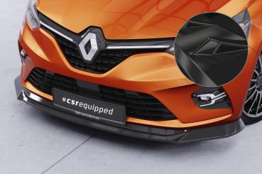 CSR Frontspoiler | Cup-Spoilerlippe mit ABE für Renault Clio V CSL520-G Glossy schwarz Hochglanz (keine Lackierung erforderlich)