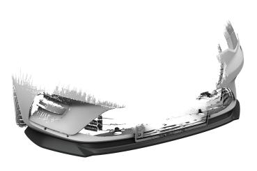 CSR Frontspoiler | Cup-Spoilerlippe mit ABE für Renault Clio V CSL520-G Glossy schwarz Hochglanz (keine Lackierung erforderlich)