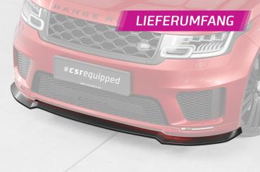 CSR Frontspoiler | Cup-Spoilerlippe mit ABE für Land Rover Range Rover Sport (L494) CSL521-C Carbon Look Hochglanz (keine Lackierung erforderlich)