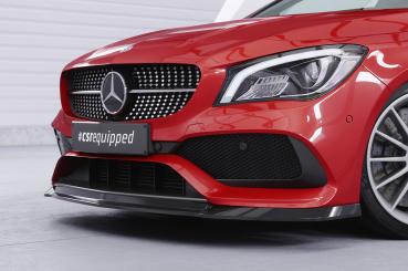 CSR Frontspoiler | Cup-Spoilerlippe mit ABE für Mercedes-Benz CLA 117 AMG-Line CSL522-G Glossy schwarz Hochglanz (keine Lackierung erforderlich)