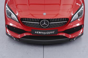 CSR Frontspoiler | Cup-Spoilerlippe mit ABE für Mercedes-Benz CLA 117 AMG-Line CSL522-G Glossy schwarz Hochglanz (keine Lackierung erforderlich)