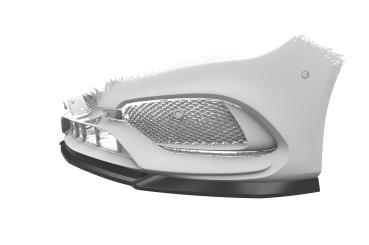 CSR Frontspoiler | Cup-Spoilerlippe mit ABE für Mercedes-Benz CLA 117 AMG-Line CSL522-G Glossy schwarz Hochglanz (keine Lackierung erforderlich)