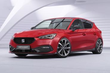 CSR Frontspoiler | Cup-Spoilerlippe mit ABE für Seat Leon 4 (Typ KL) CSL523-S strukturiert schwarz matt (keine Lackierung erforderlich)