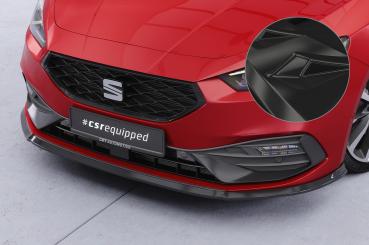 CSR Frontspoiler | Cup-Spoilerlippe mit ABE für Seat Leon 4 (Typ KL) CSL523-G Glossy schwarz Hochglanz (keine Lackierung erforderlich)