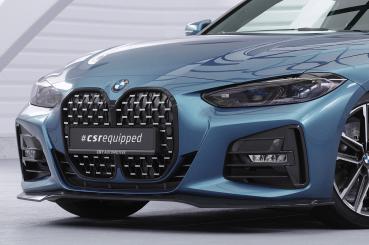 CSR Frontspoiler | Cup-Spoilerlippe mit ABE für BMW 4er (G22/G23) M-Paket und M440 CSL524-G Glossy schwarz Hochglanz (keine Lackierung erforderlich)