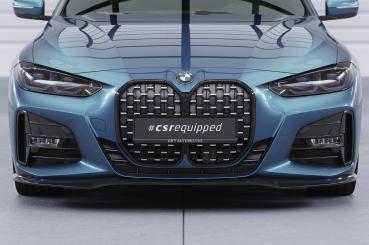 CSR Frontspoiler | Cup-Spoilerlippe mit ABE für BMW 4er (G22/G23) M-Paket und M440 CSL524-G Glossy schwarz Hochglanz (keine Lackierung erforderlich)