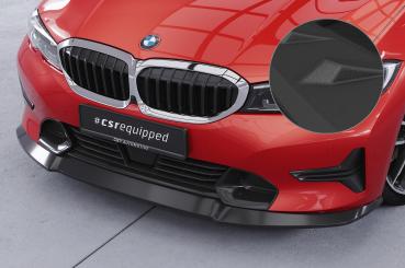 CSR Frontspoiler | Cup-Spoilerlippe mit ABE für BMW 3er (G20/G21) Limousine und Touring CSL526-S strukturiert schwarz matt (keine Lackierung erforderlich)