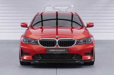 CSR Frontspoiler | Cup-Spoilerlippe mit ABE für BMW 3er (G20/G21) Limousine und Touring CSL526-C Carbon Look Hochglanz (keine Lackierung erforderlich)