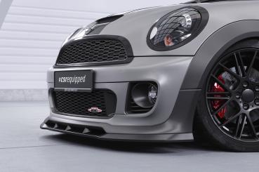 CSR Frontspoiler | Cup-Spoilerlippe mit ABE für Mini Cooper Coupe JCW (R58/R59) CSL529-C Carbon Look Hochglanz (keine Lackierung erforderlich)
