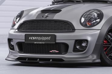 CSR Frontspoiler | Cup-Spoilerlippe mit ABE für Mini Cooper Coupe JCW (R58/R59) CSL529-C Carbon Look Hochglanz (keine Lackierung erforderlich)