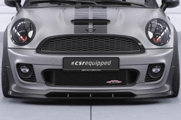 CSR Frontspoiler | Cup-Spoilerlippe mit ABE für Mini Cooper Coupe JCW (R58/R59) CSL529-C Carbon Look Hochglanz (keine Lackierung erforderlich)