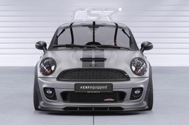 CSR Frontspoiler | Cup-Spoilerlippe mit ABE für Mini Cooper Coupe JCW (R58/R59) CSL529-C Carbon Look Hochglanz (keine Lackierung erforderlich)