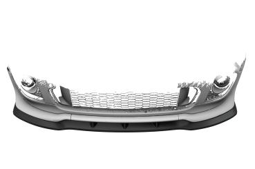 CSR Frontspoiler | Cup-Spoilerlippe mit ABE für Mini Cooper Coupe JCW (R58/R59) CSL529-C Carbon Look Hochglanz (keine Lackierung erforderlich)