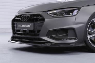 CSR Frontspoiler | Cup-Spoilerlippe mit ABE für Audi A4 B9 (Typ 8W) CSL530-S strukturiert schwarz matt (keine Lackierung erforderlich)