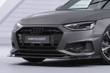 CSR Frontspoiler | Cup-Spoilerlippe mit ABE für Audi A4 B9 (Typ 8W) CSL530-S strukturiert schwarz matt (keine Lackierung erforderlich)
