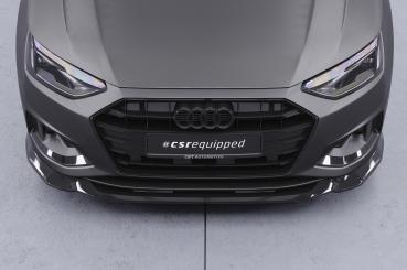 CSR Frontspoiler | Cup-Spoilerlippe mit ABE für Audi A4 B9 (Typ 8W) CSL530-S strukturiert schwarz matt (keine Lackierung erforderlich)